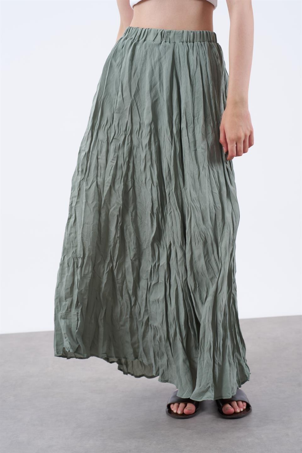 3207 KIRIŞIK ETEK ÇAĞLA YEŞİL