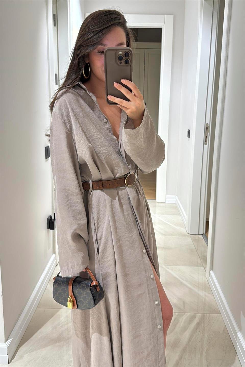 3270 GÖMLEK ELBİSE VİZON