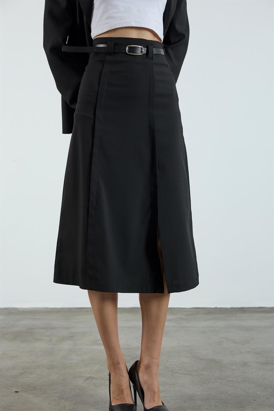 3274 ALLERLİ ETEK SİYAH