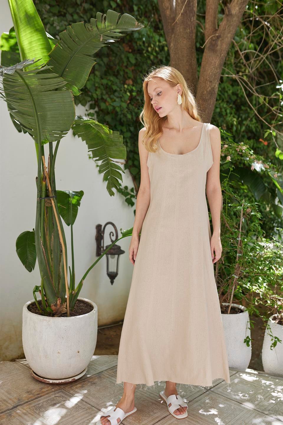 3325 ASKILI KETEN ELBİSE TAŞ