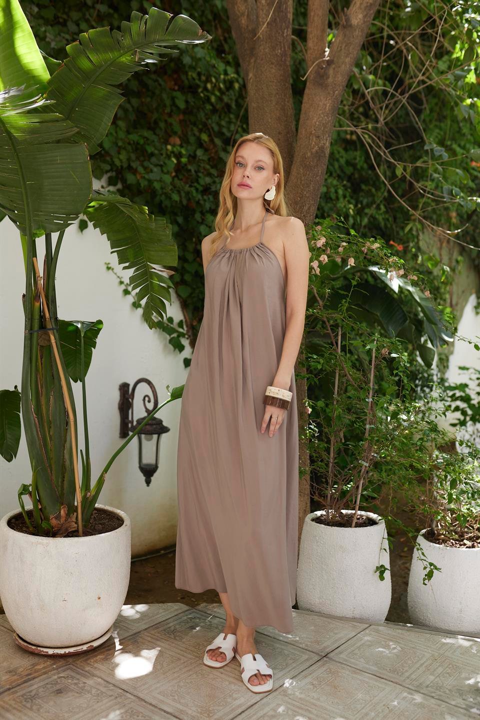 3344 ASKILI ELBİSE VİZON