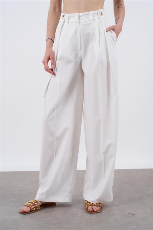 50920 POLİVİSKON PANTOLON BEYAZ
