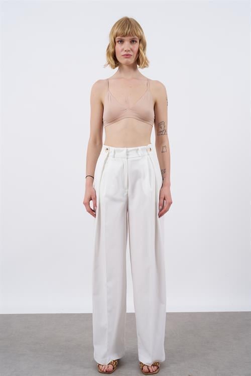 50920 POLİVİSKON PANTOLON BEYAZ