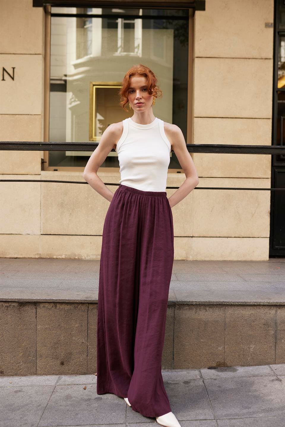 50979 LASTİKLİ PANTOLON MÜRDÜM