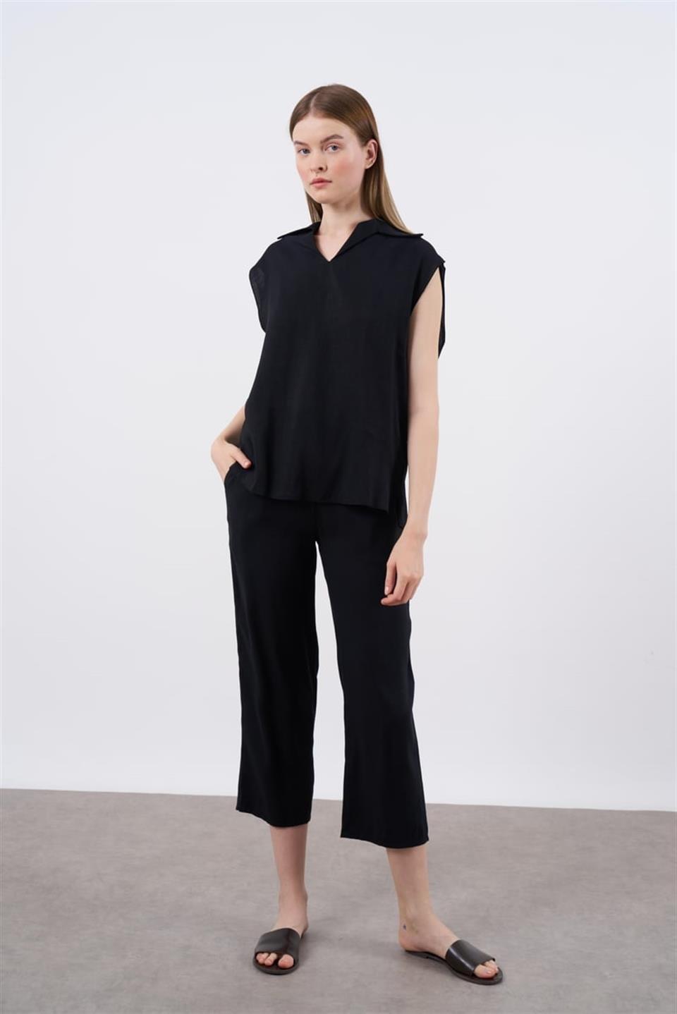 51044 PANTOLON KOLSUZ TAKIM SİYAH