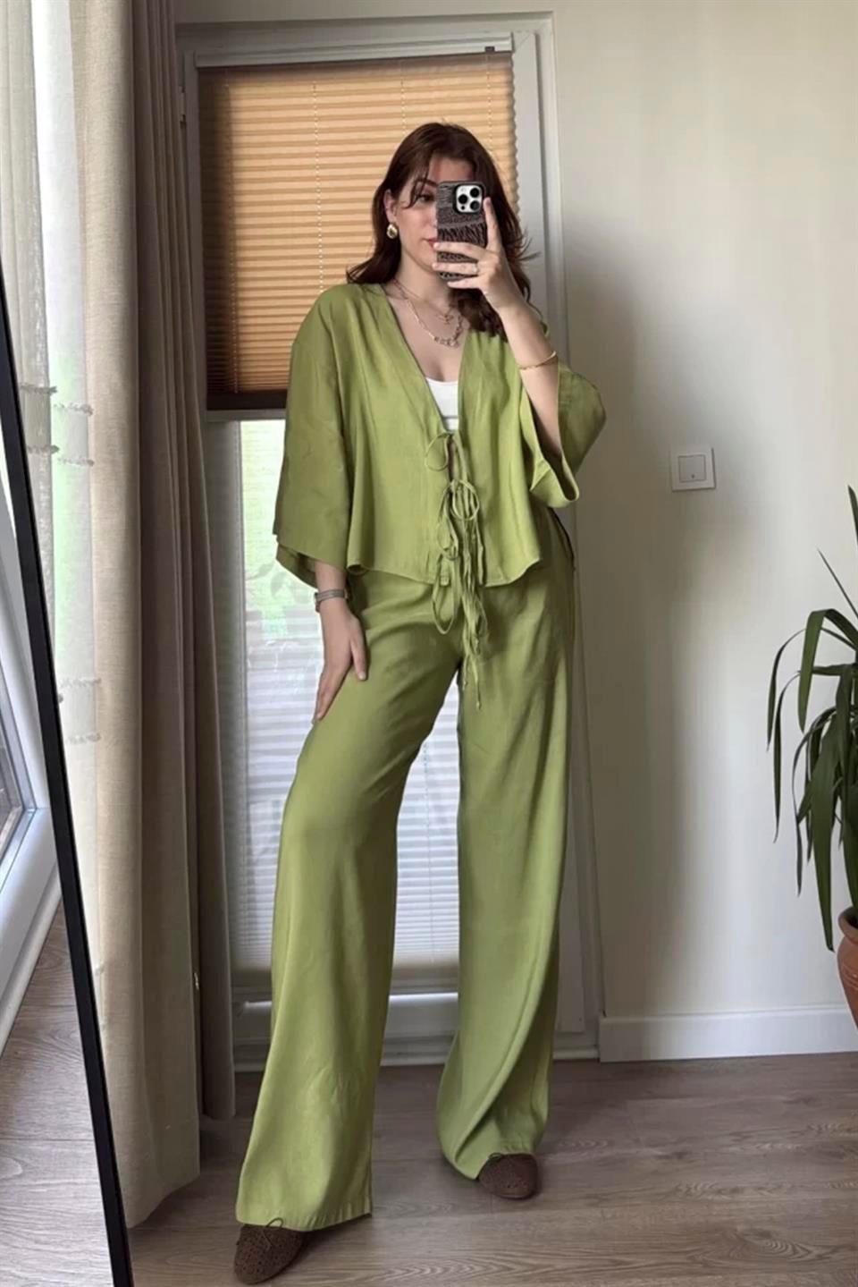 51045 BAĞCIKLI HIRKA TAKIM FISTIK YEŞİLİ