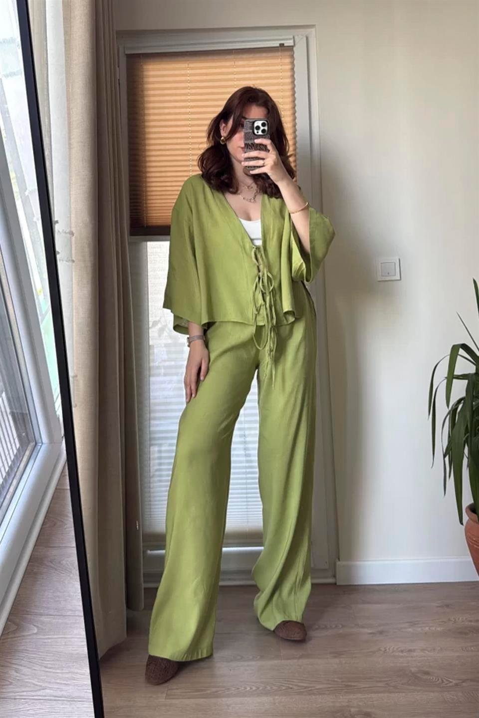 51045 BAĞCIKLI HIRKA TAKIM FISTIK YEŞİLİ