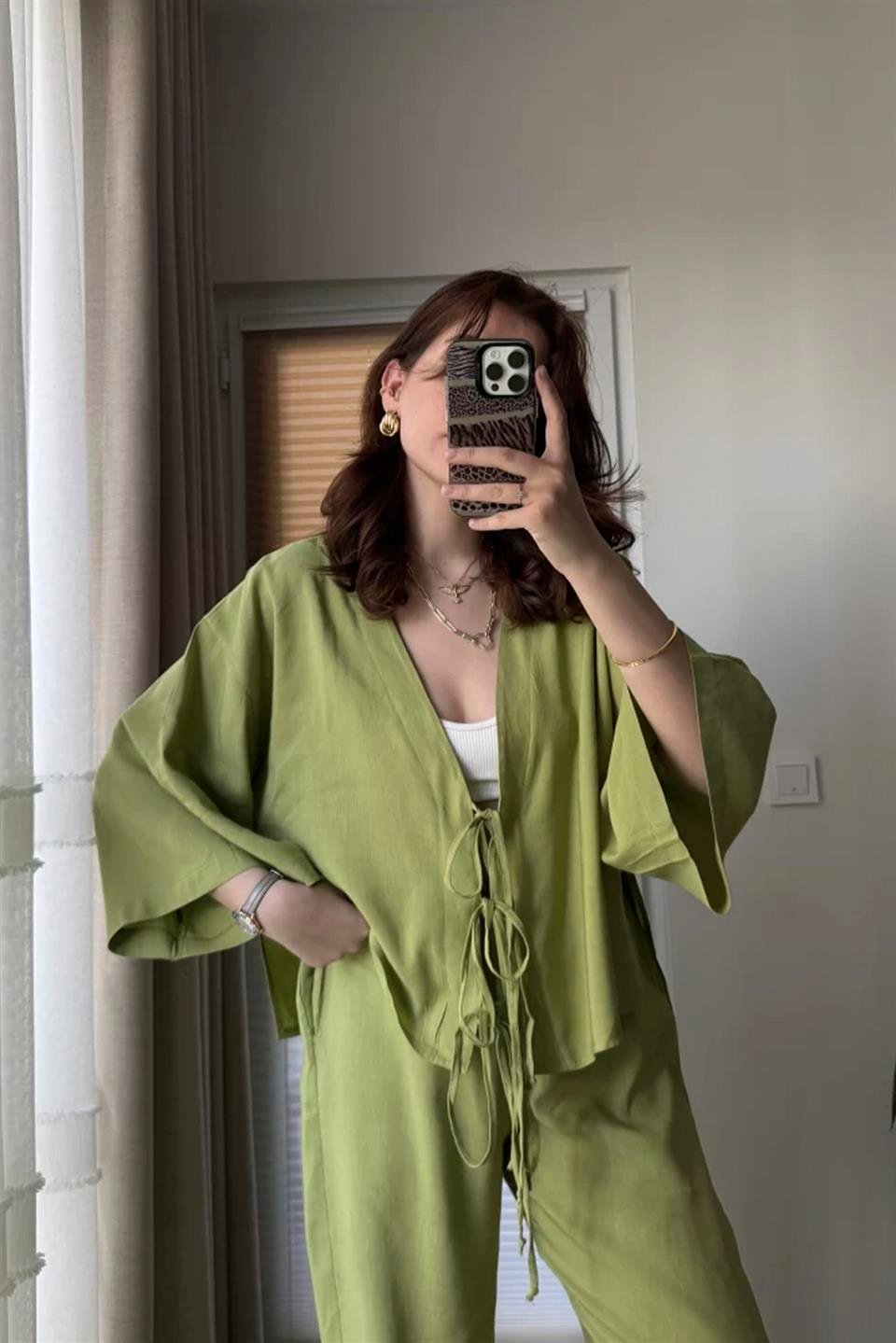 51045 BAĞCIKLI HIRKA TAKIM FISTIK YEŞİLİ