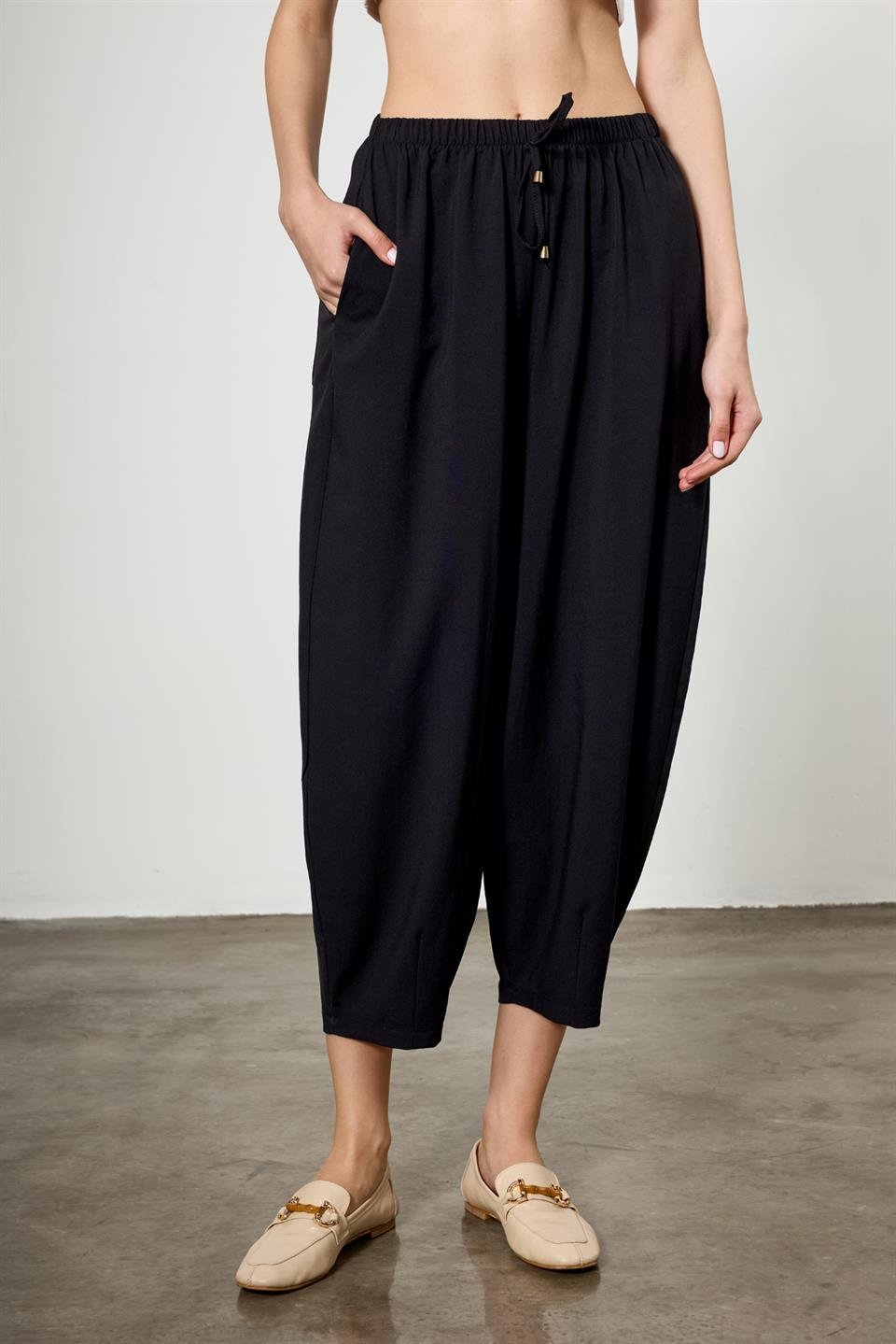 51106 BELİ LASTİKLİ PANTOLON LACİVERT