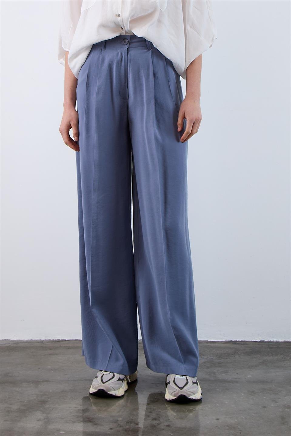 51113 PANTOLON GRİ-MAVİ