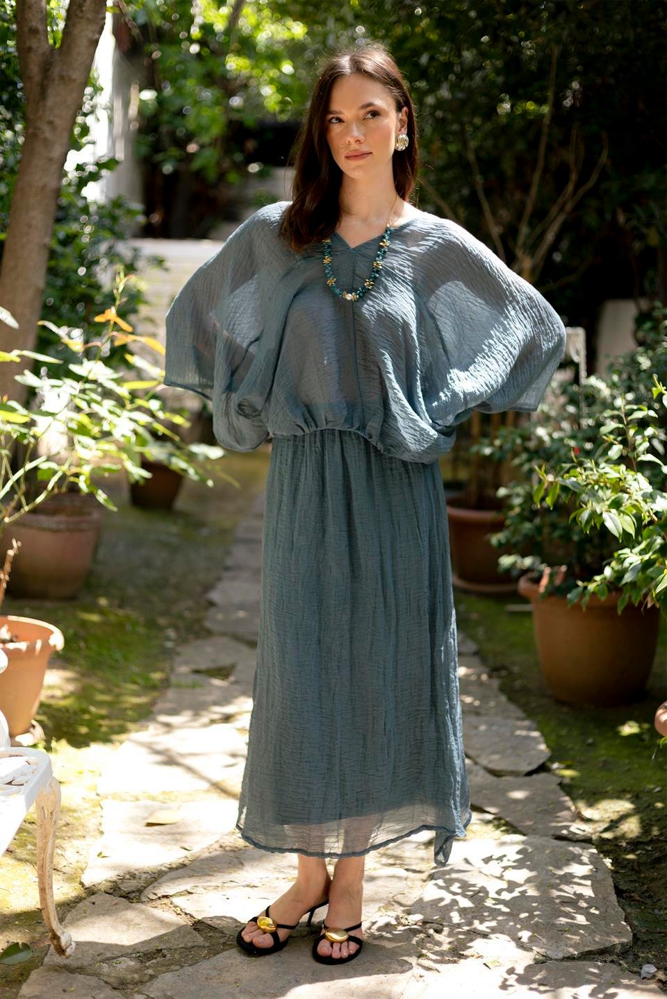 51134 BLUZ ETEK TAKIM İNDİGO