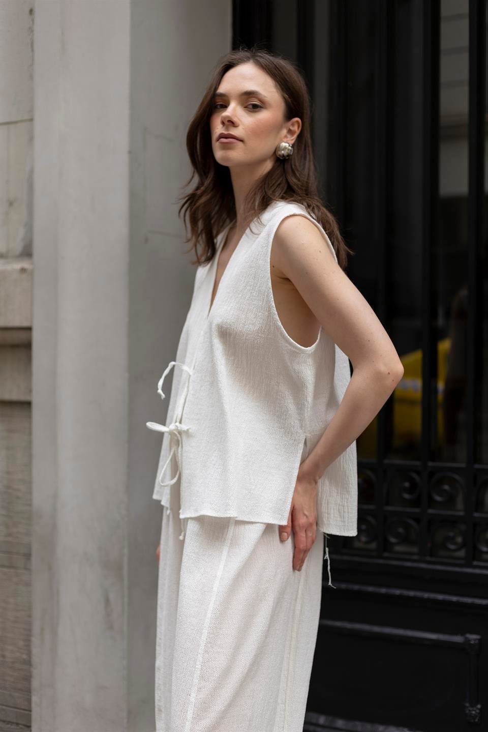 51155 YELEK PANTOLON TAKIM BEYAZ