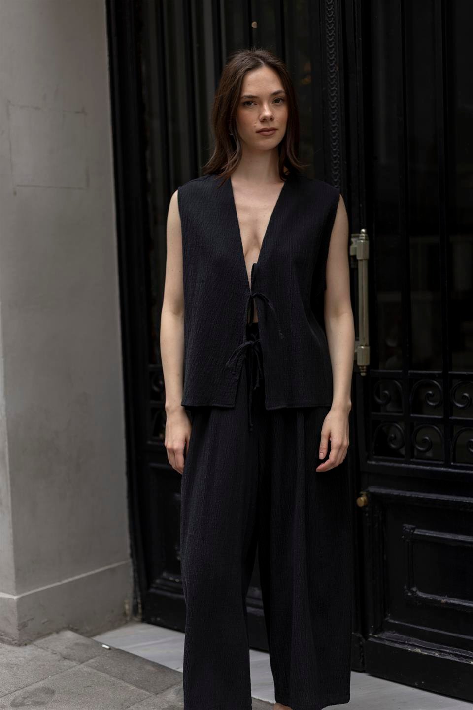 51155 YELEK PANTOLON TAKIM SİYAH