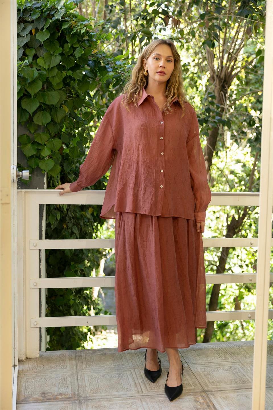 51159 GÖMLEK ETEK TAKIM KİREMİT