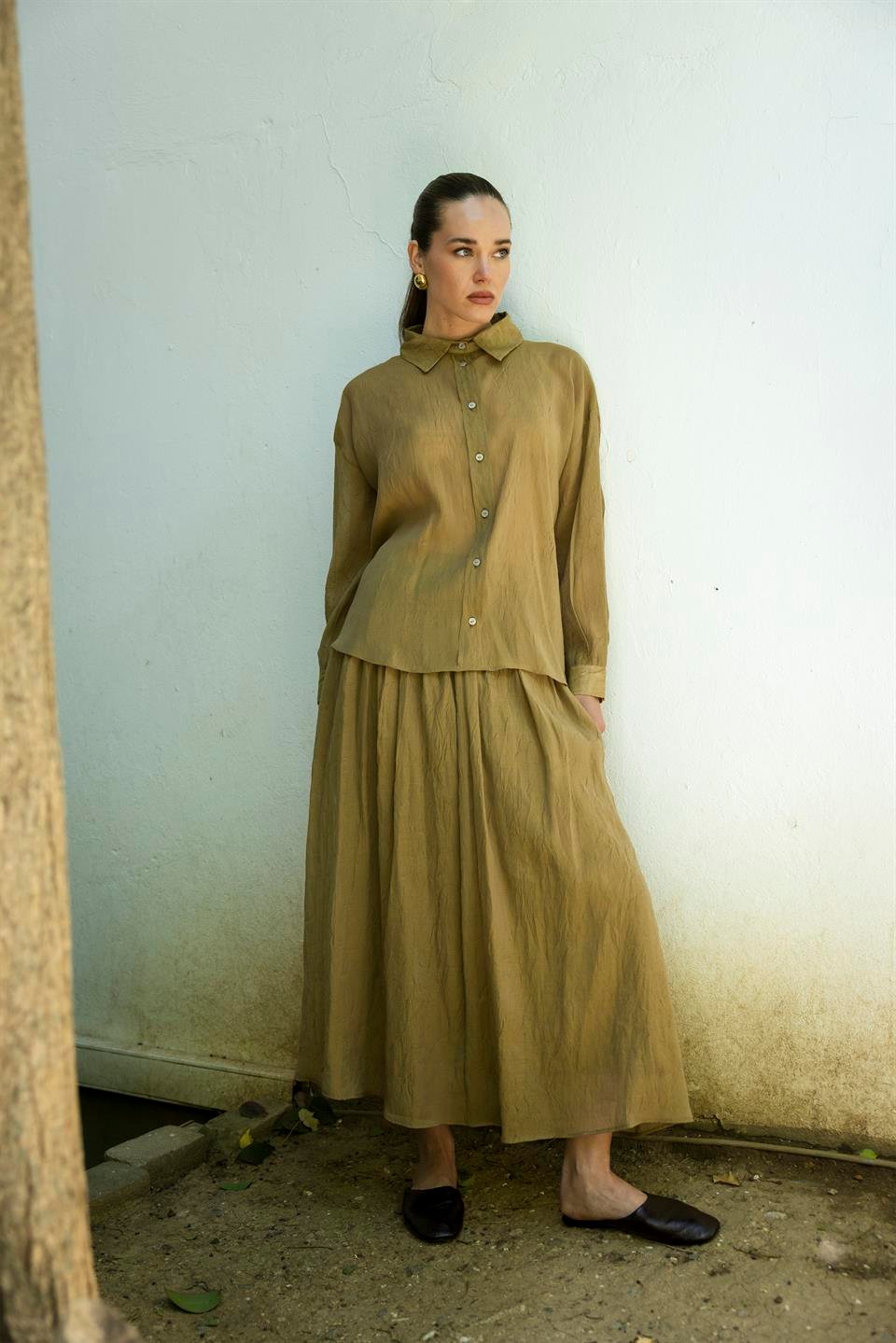 51159 GÖMLEK ETEK TAKIM OLİVE