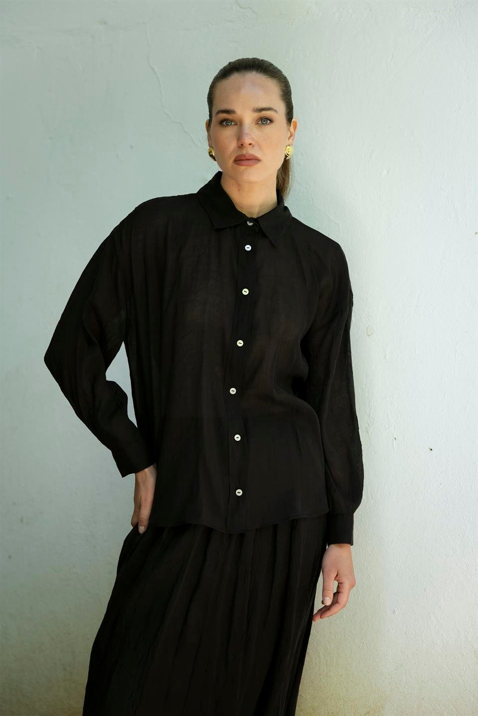 51159 GÖMLEK ETEK TAKIM SİYAH