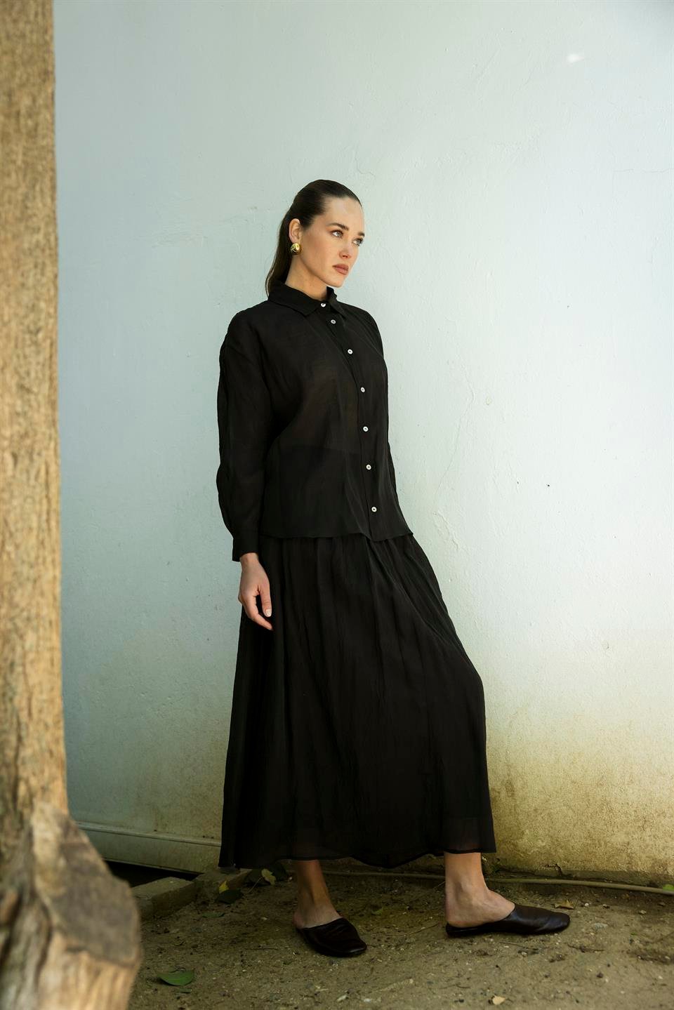 51159 GÖMLEK ETEK TAKIM SİYAH