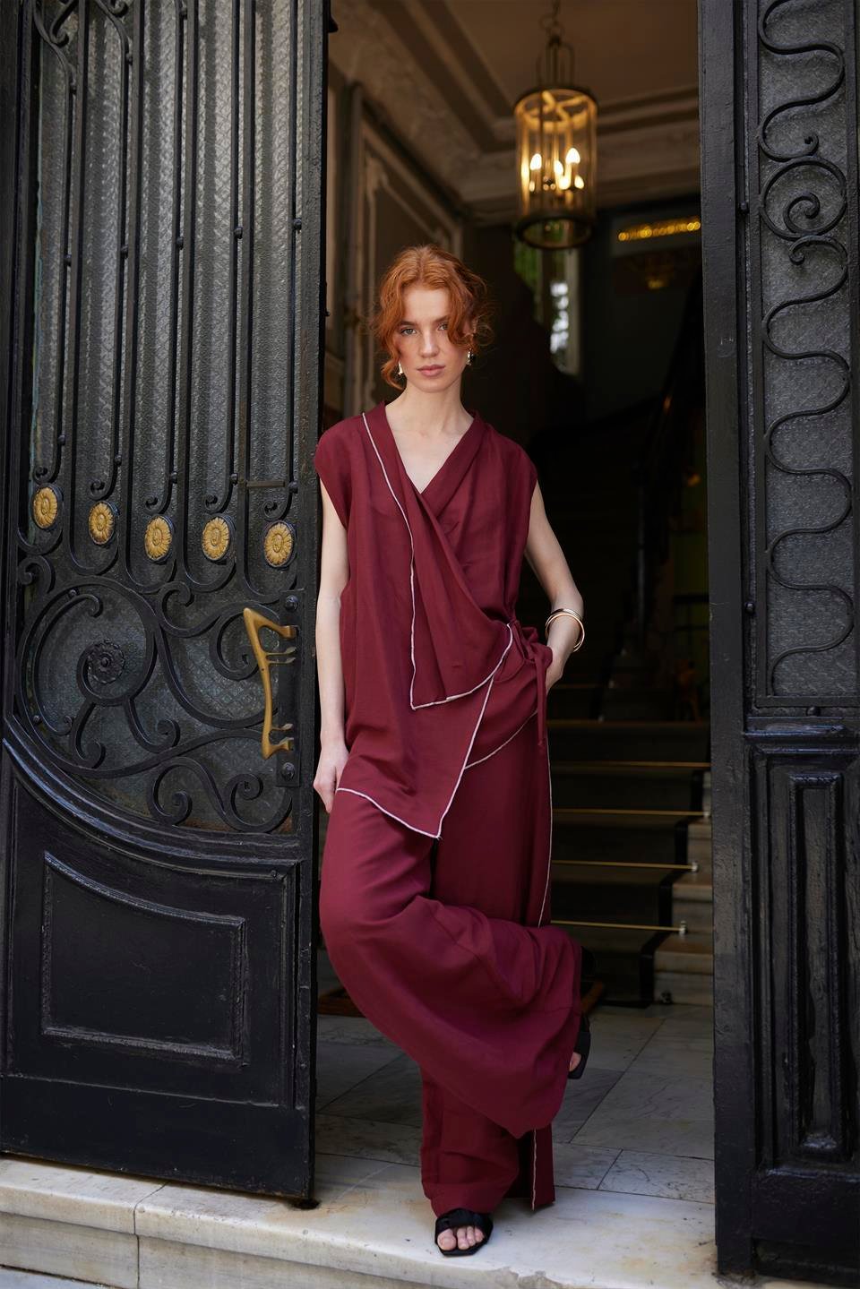 51160 KİMONO TAKIM BORDO