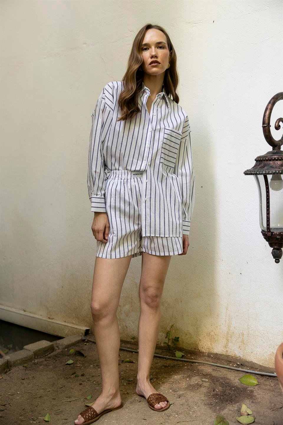 51177 GÖMLEK ŞORT TAKIM BEYAZ