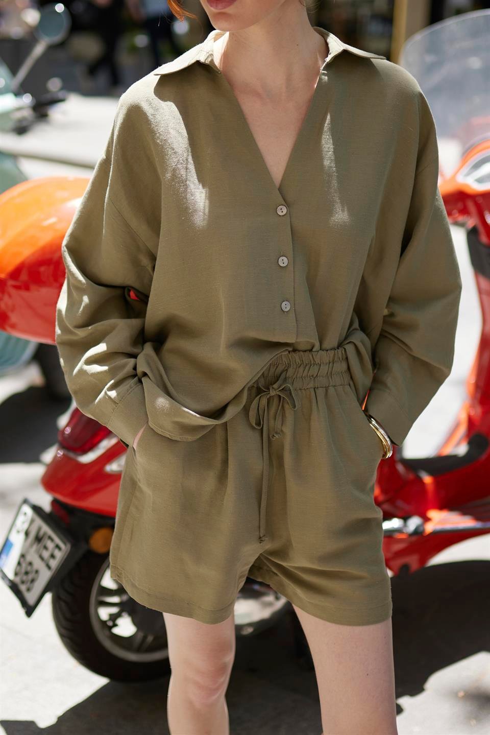 51178 GÖMLEK ŞORT TAKIM HAKİ