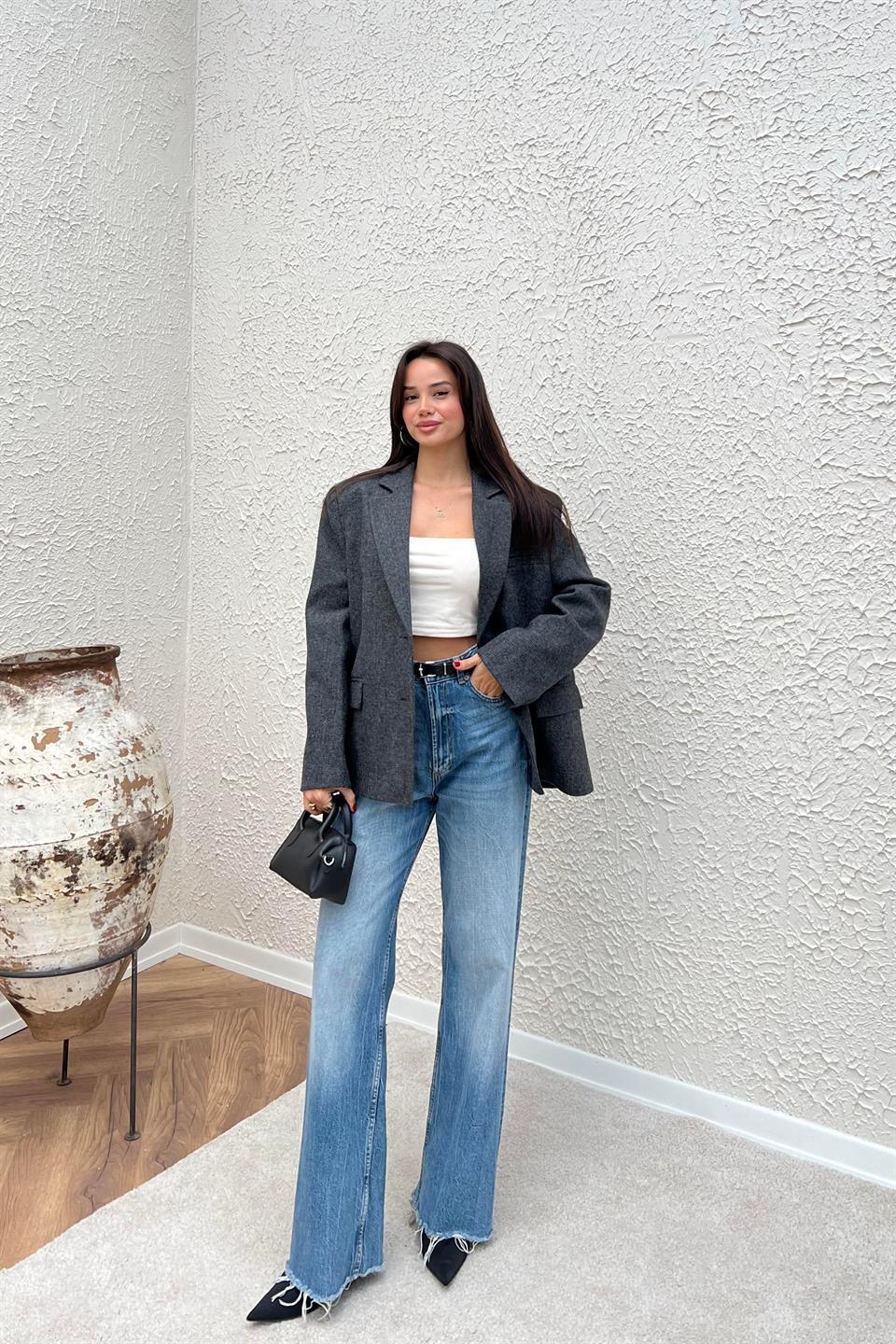 9488 KUŞGÖZÜ CEKET SİYAH