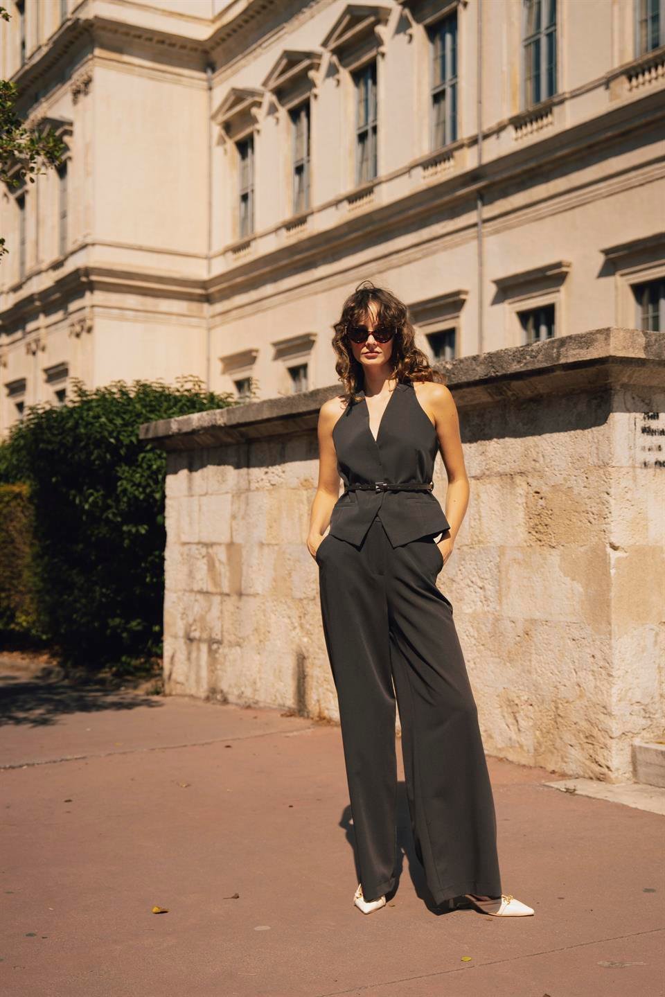 9600 YELEK PANTOLON TAKIM KOYU KAHVE