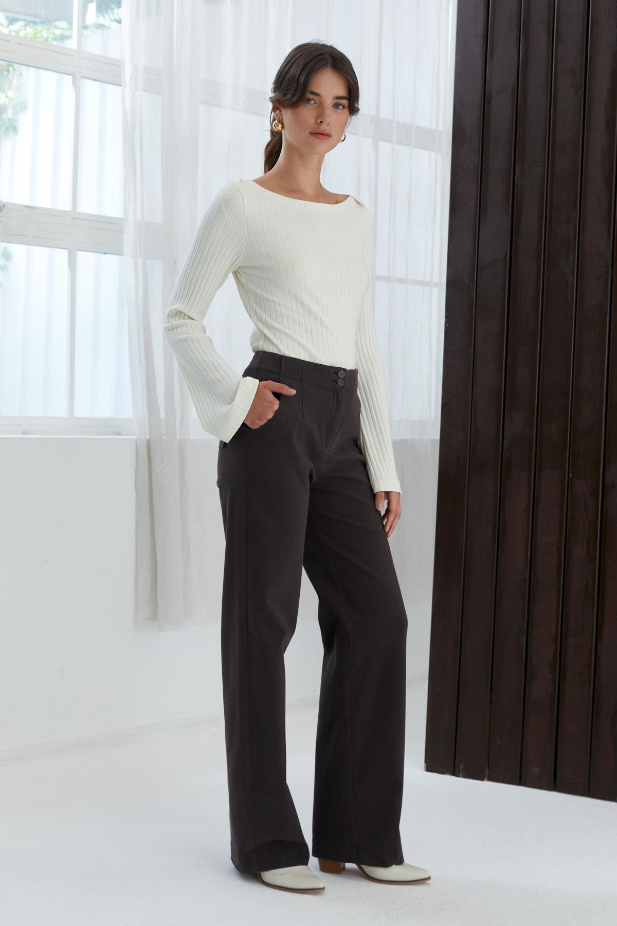 NAAR 22201 PANTOLON KAHVERENGİ