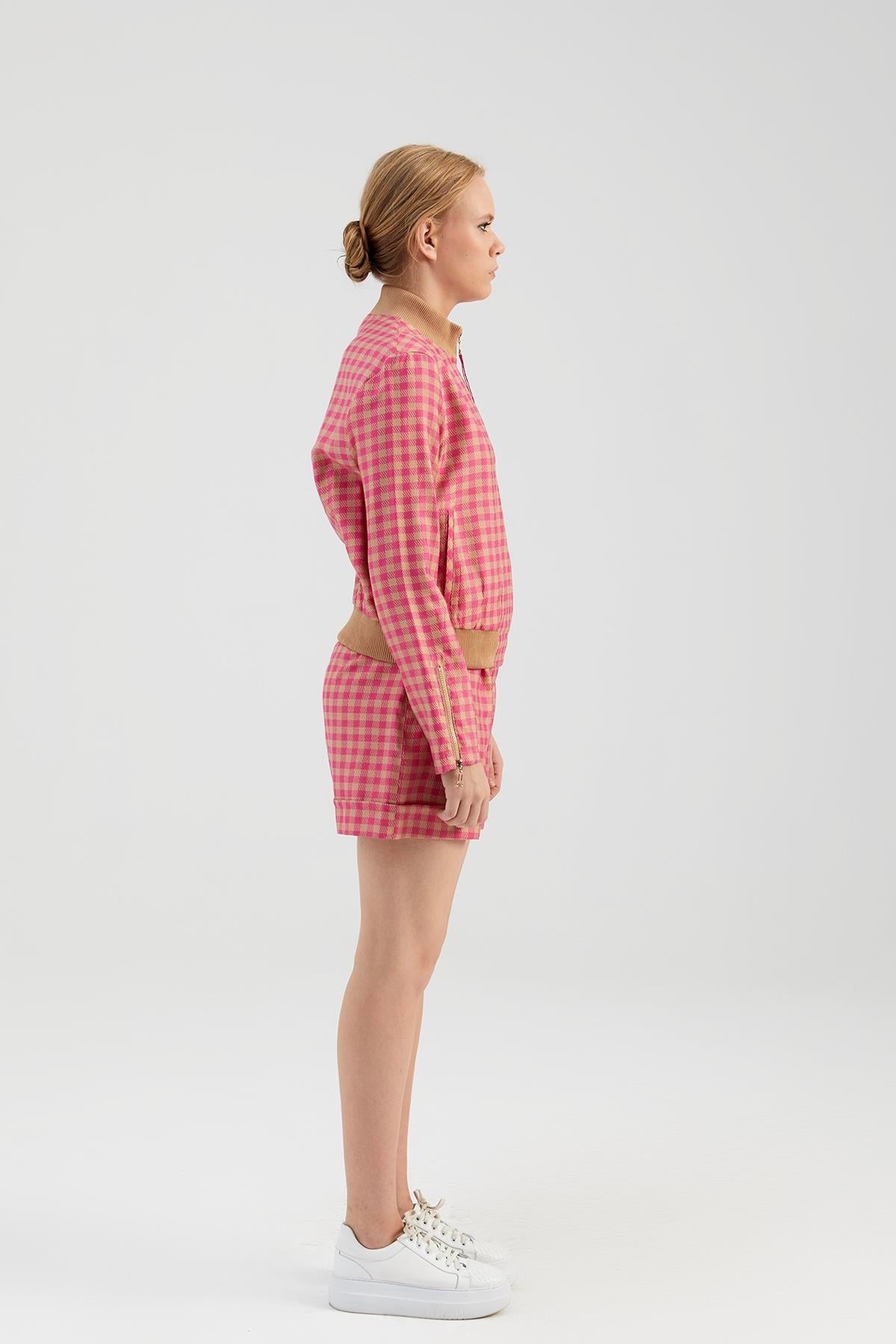 NAAR 51401 ŞORT CAMEL/PEMBE