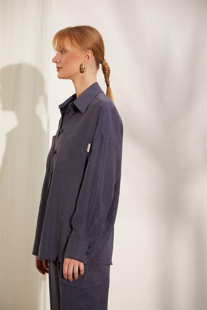 NAAR 81307 GÖMLEK LACİVERT