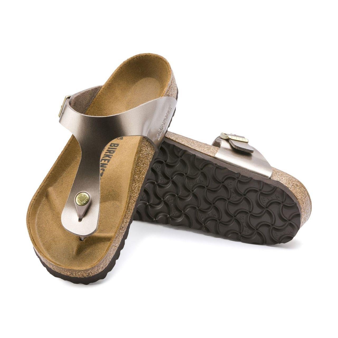 Birkenstock Gizeh BF Electric Metallic Taupe Kadın Terlik