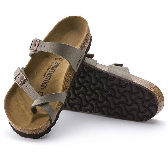 Birkenstock Mayari BF Stone Kadın Parmak Arası Taş Rengi Mantar Terlik