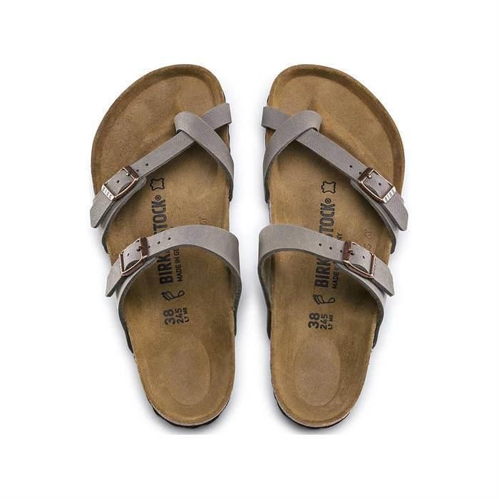 Birkenstock Mayari BF Stone Kadın Parmak Arası Taş Rengi Mantar Terlik