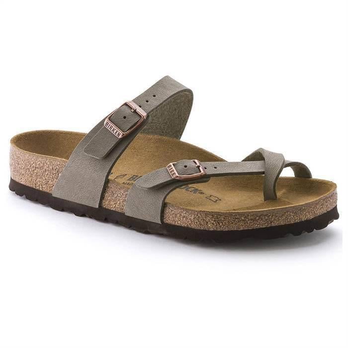 Birkenstock Mayari BF Stone Kadın Parmak Arası Taş Rengi Mantar Terlik