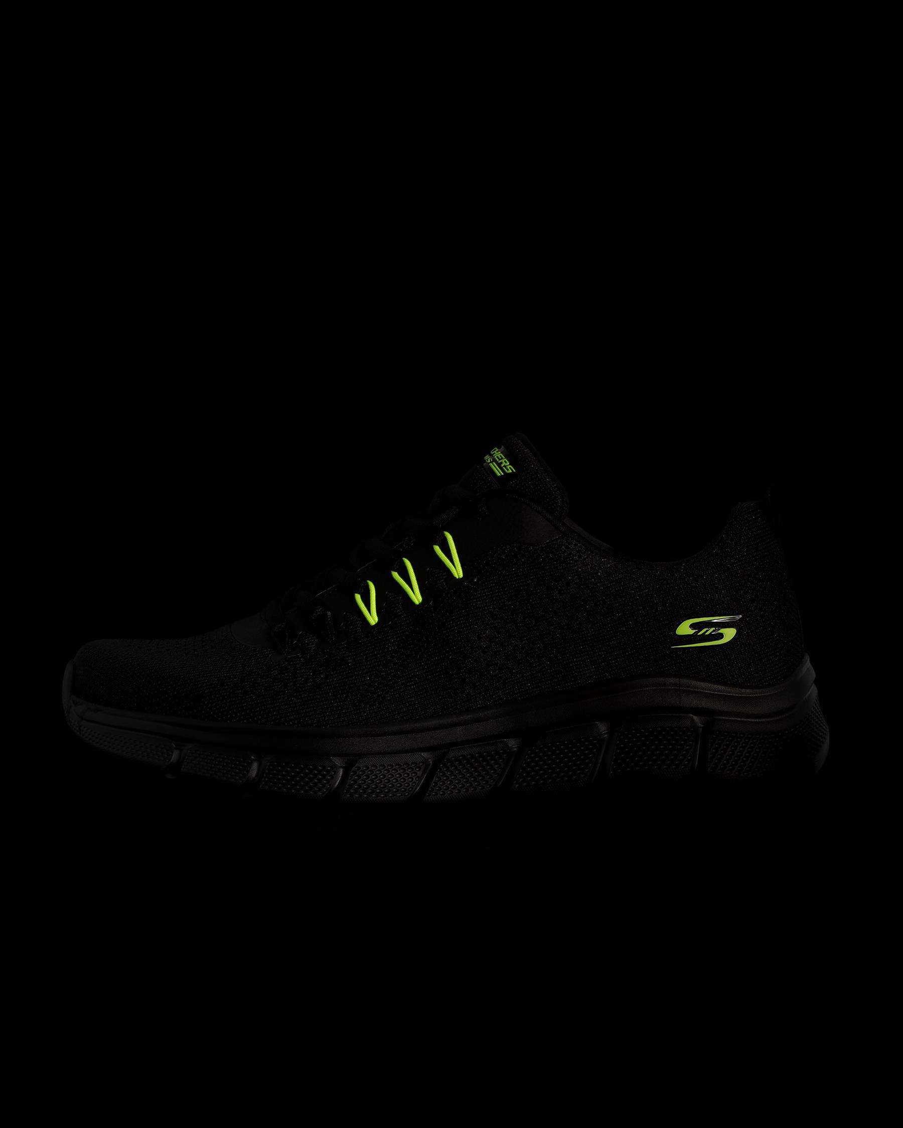 Bobs Sport B Flex - Electric Cool 118101 BBK Erkek Siyah Sneakers