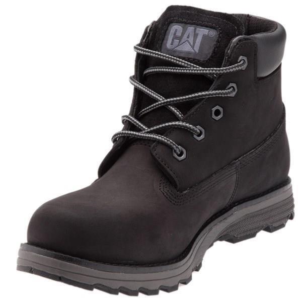 Caterpillar Founder WP Black Erkek Hakiki Deri Siyah Bot 015M10113