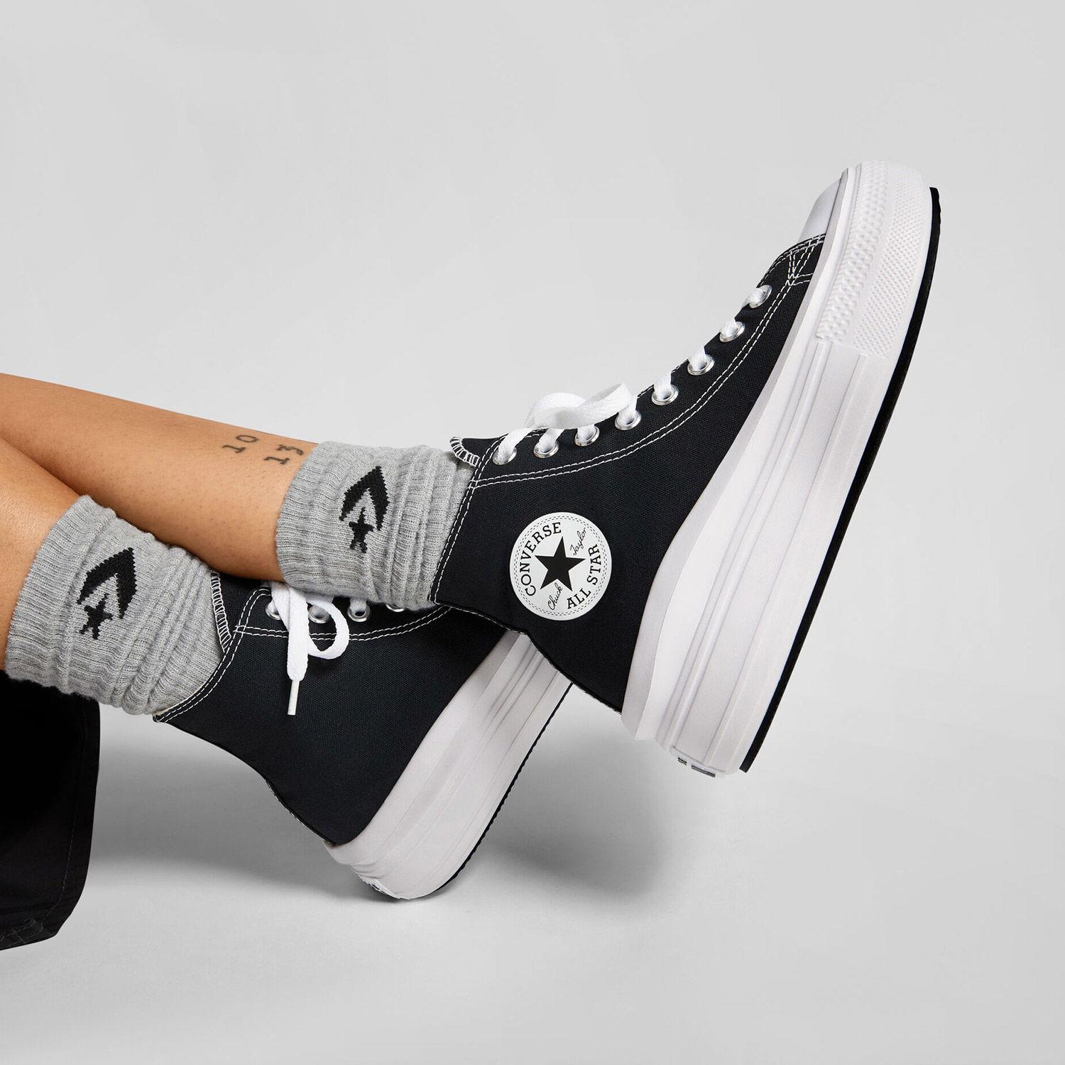 Converse Chuck Taylor All Star Move Unisex Siyah Platform Sneaker
