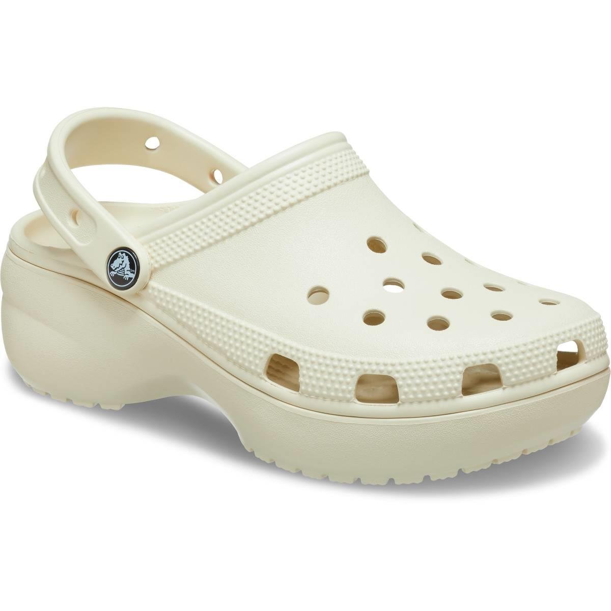 Crocs Classic Platform Clog 206750-2Y2 Kadın Kemik Rengi Terlik