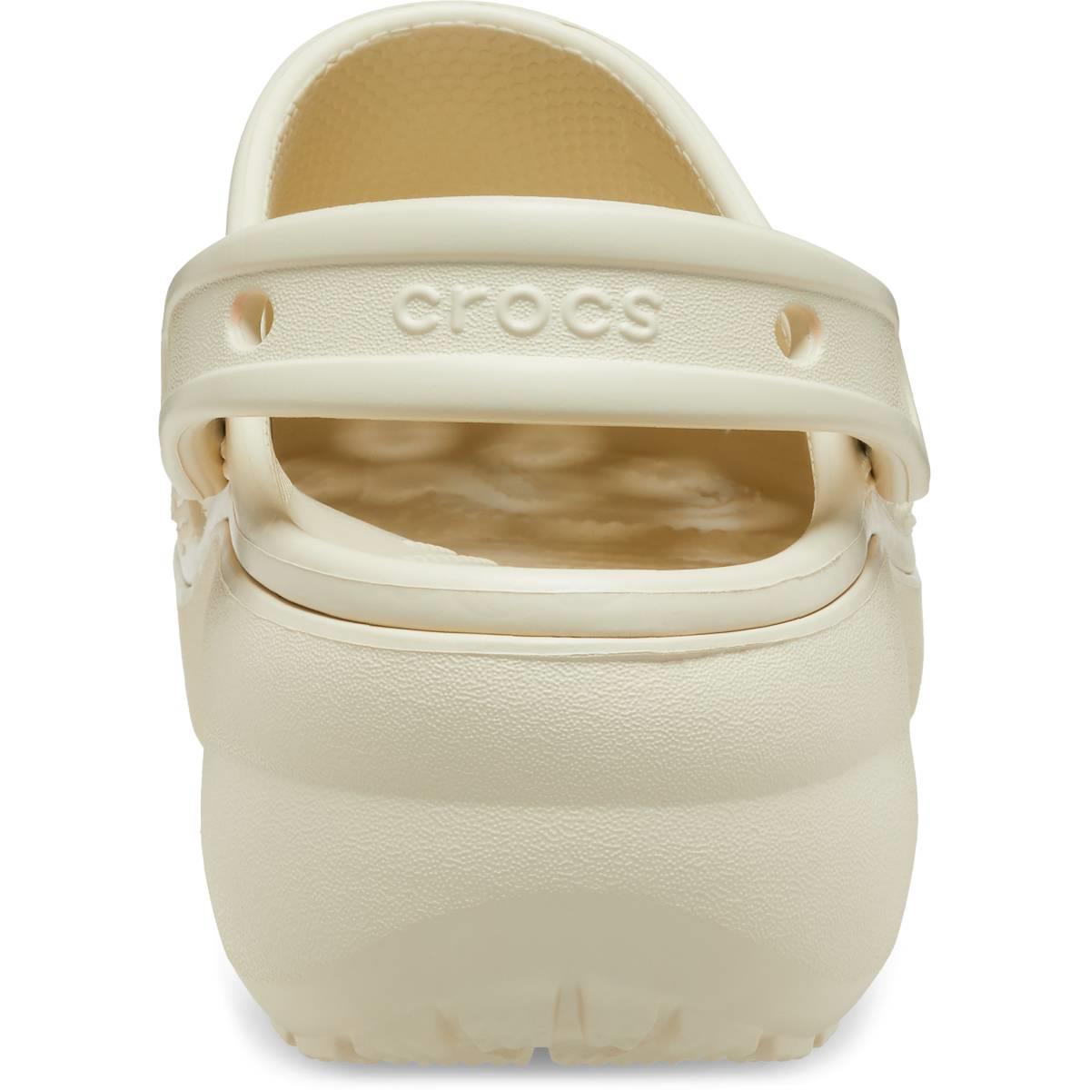 Crocs Classic Platform Clog 206750-2Y2 Kadın Kemik Rengi Terlik