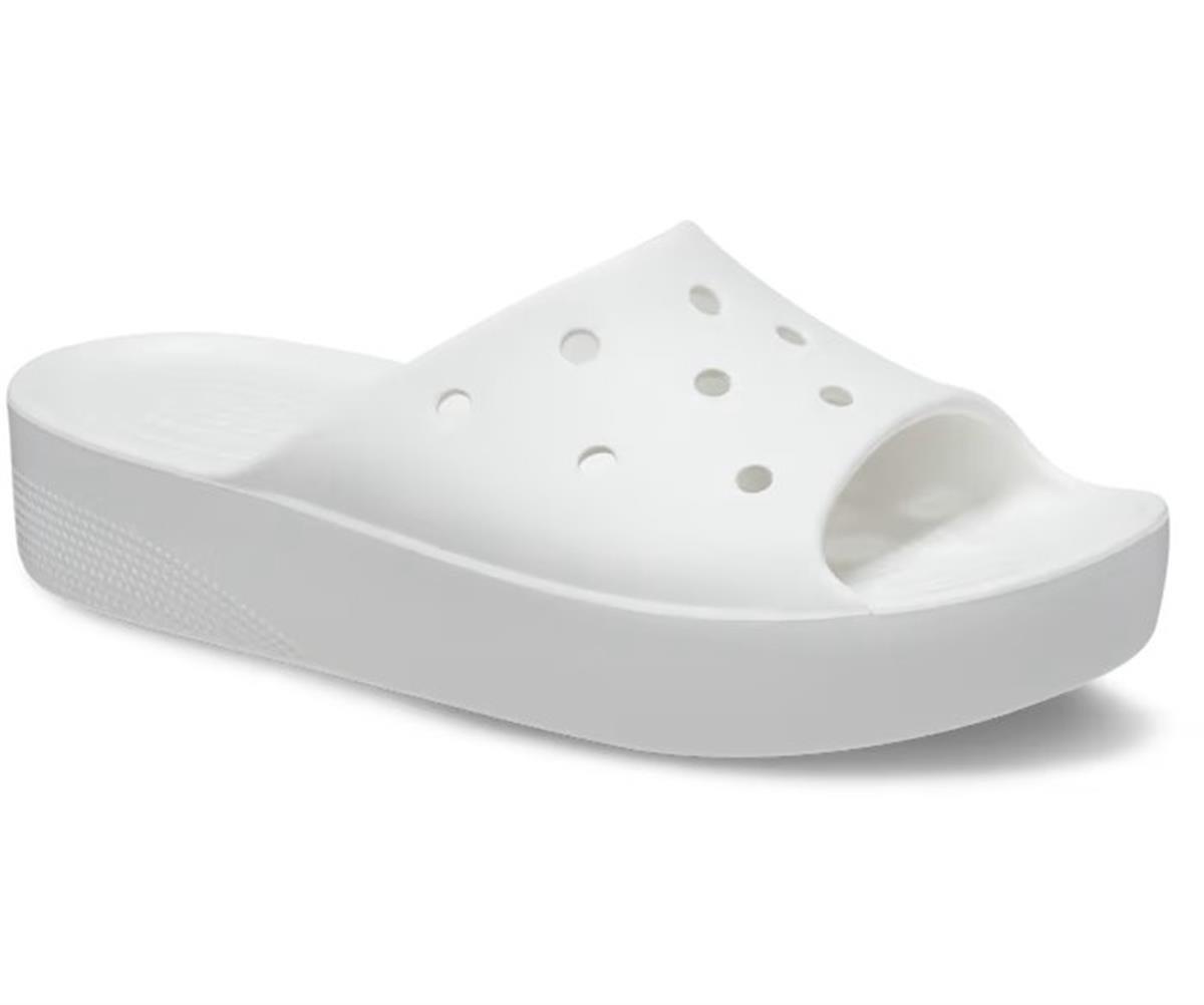 Crocs Classic Platform Clog 208180-100 Kadın Beyaz Terlik