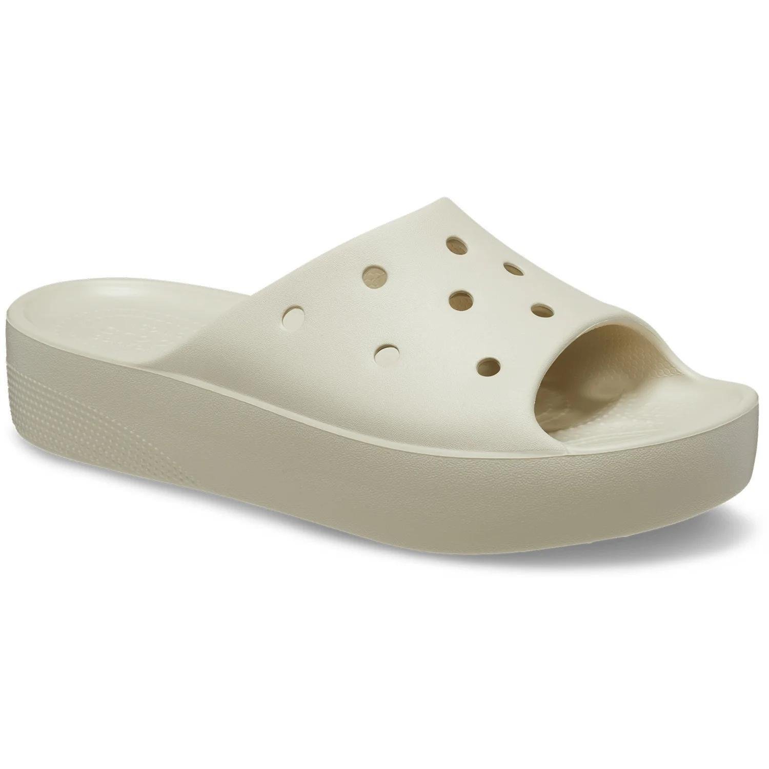 Crocs Classic Platform Clog 208180-2Y2 Kadın Bej Terlik