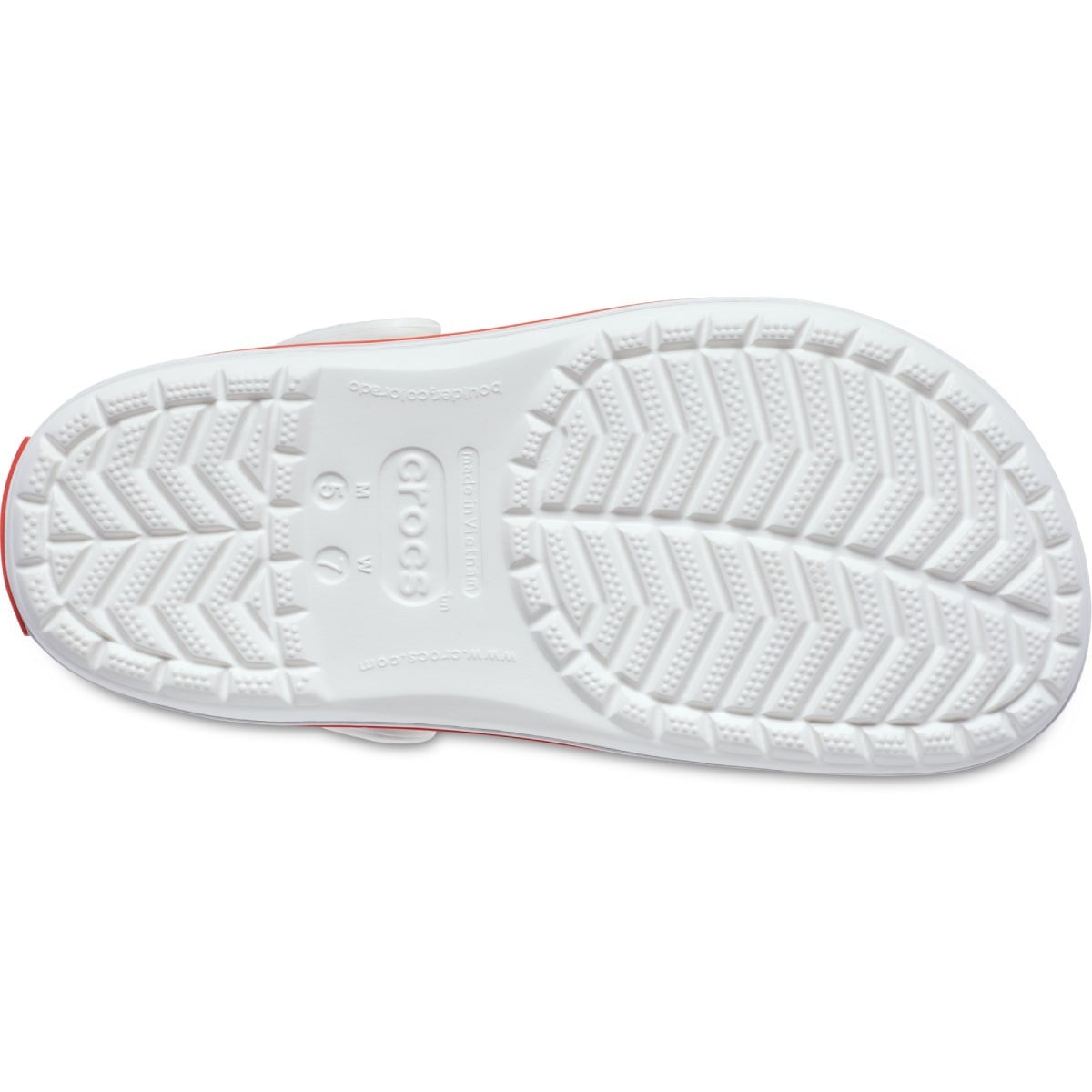 Crocs Crocband Clog - 11016-1WF Unisex Beyaz/Kırmızı Terlik