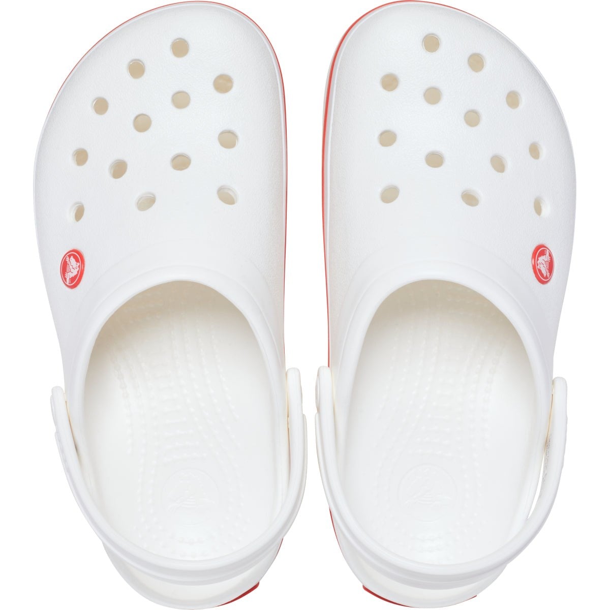 Crocs Crocband Clog - 11016-1WF Unisex Beyaz/Kırmızı Terlik