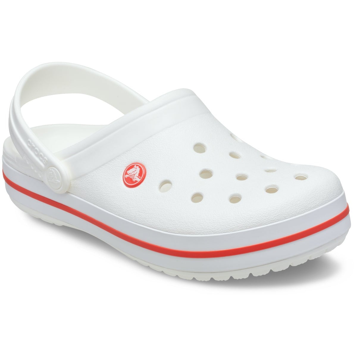 Crocs Crocband Clog - 11016-1WF Unisex Beyaz/Kırmızı Terlik