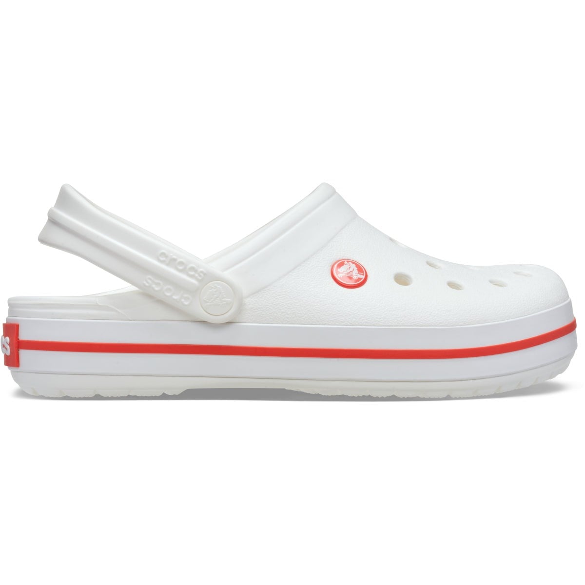 Crocs Crocband Clog - 11016-1WF Unisex Beyaz/Kırmızı Terlik
