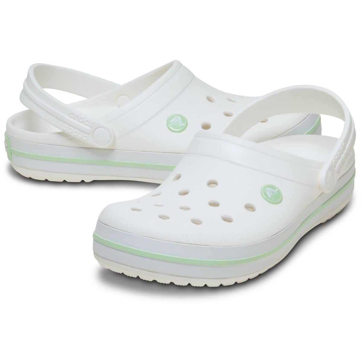 Crocs Crocband Clog - 11016-1YL Unisex Beyaz/Yeşil Terlik