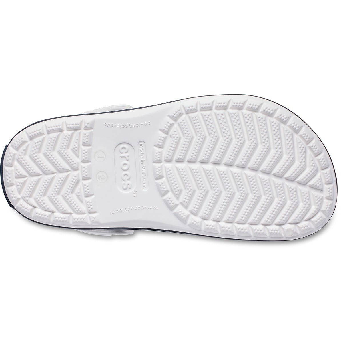 Crocs Crocband Clog - 207006-126 Çocuk Beyaz/Siyah Terlik