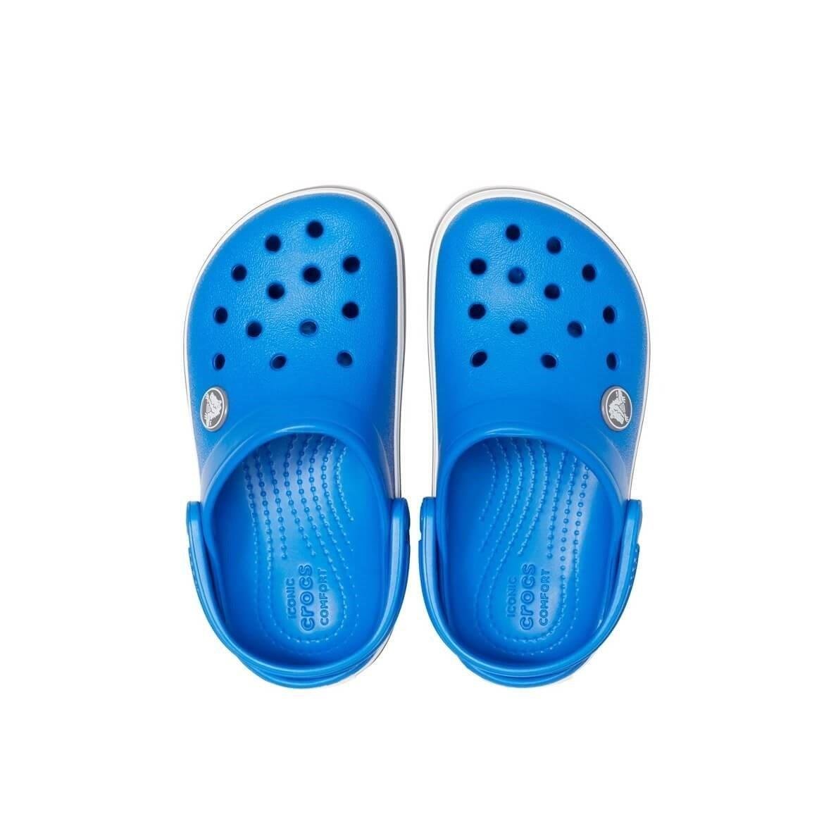 Crocs Crocband Clog K Bright Cobalt Charcoal Çocuk Mavi Terlik