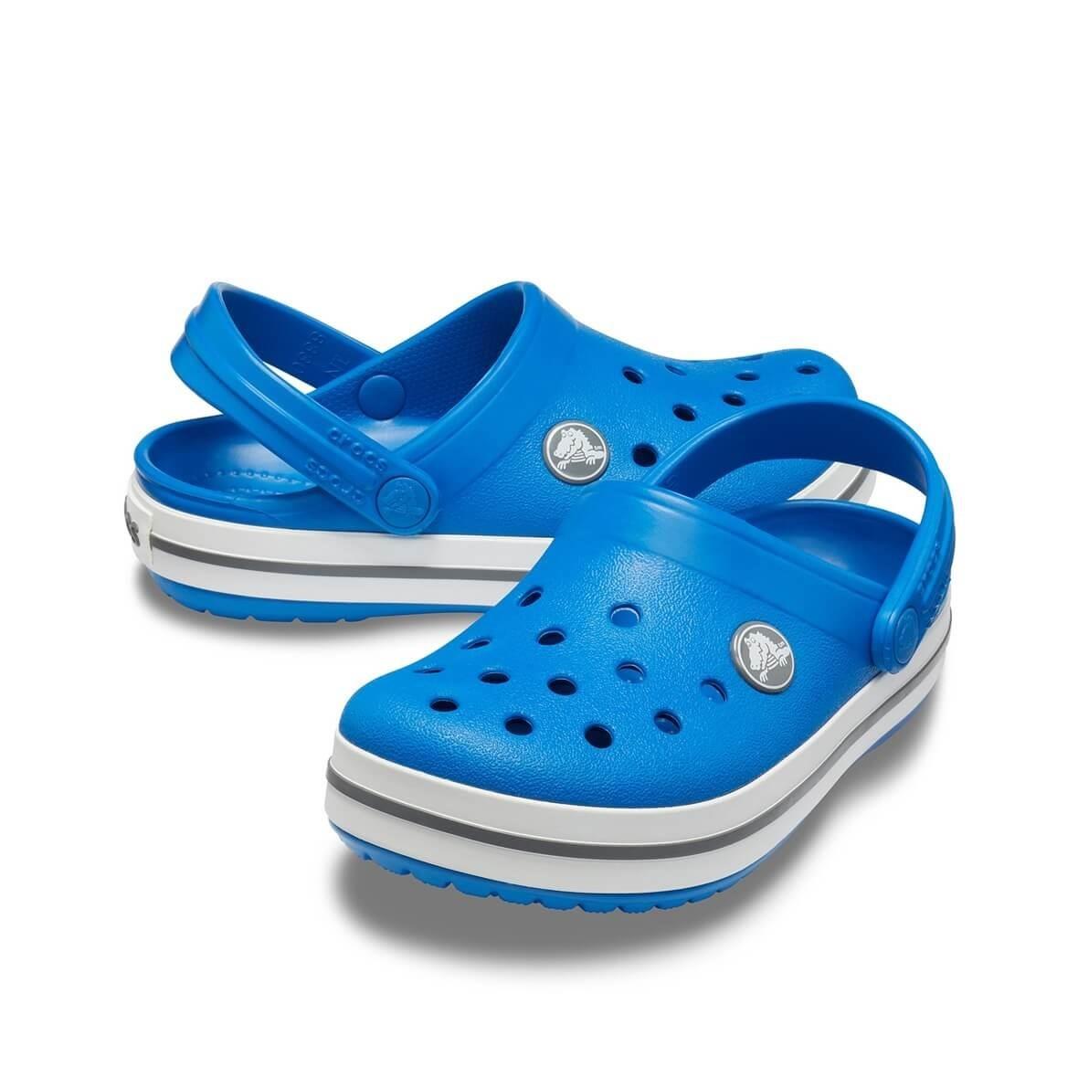 Crocs Crocband Clog K Bright Cobalt Charcoal Çocuk Mavi Terlik