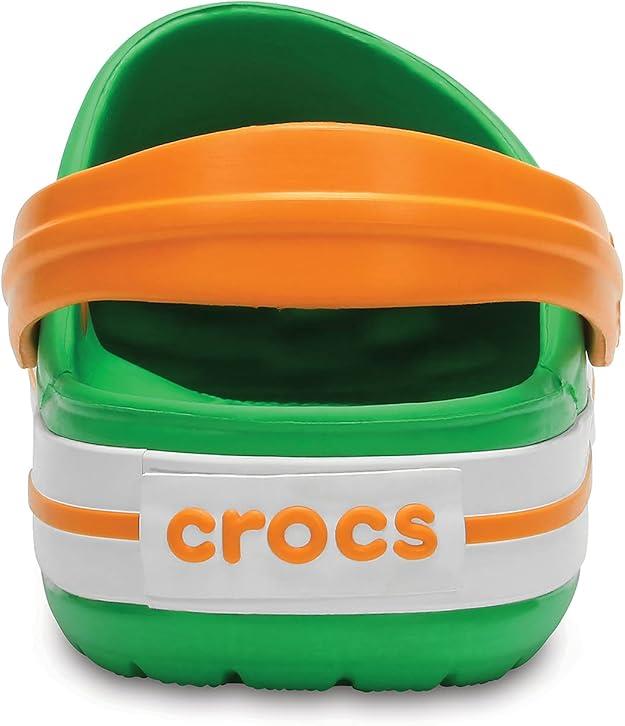Crocs Crocband Clog K Grass Green White Blazing Orange Çocuk Terlik
