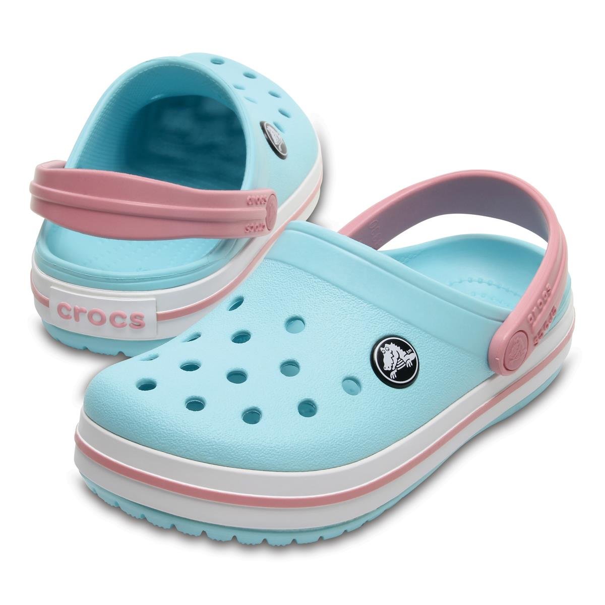 Crocs Crocband Clog K Ice Blue / White Çocuk Mavi Terlik